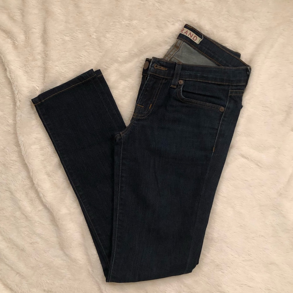 J Brand straight leg dark denim jeans